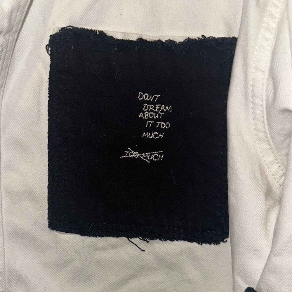 Zara Men's Cream and Black Patch Jacket - Picture 3 of 9